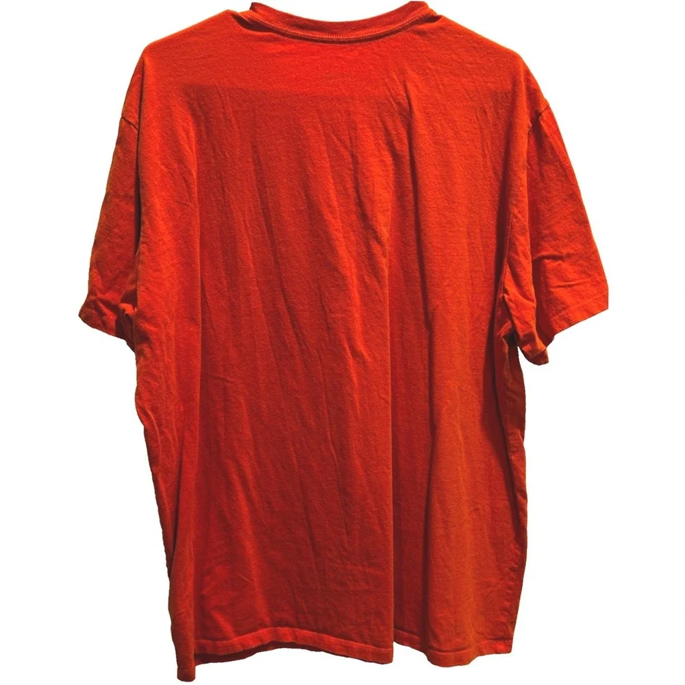 The North Face T-Shirt XL Mens Orange White Graphic Logo Short Sleeve Tee